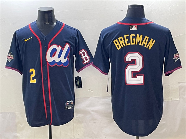 Men's American League #2 Alex Bregman Navy 2025 All-Star Edition Limited Stitched Baseball Jersey Men's American League #2 Alex Bregman Navy 2025 All-Star Edition Limited Stitched Baseball Jersey